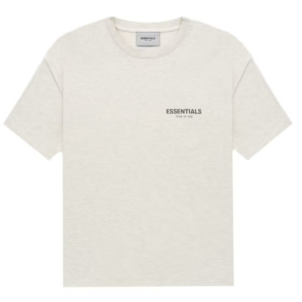 Fear of God Essentials Light Oatmeal T-Shirt Size Small New